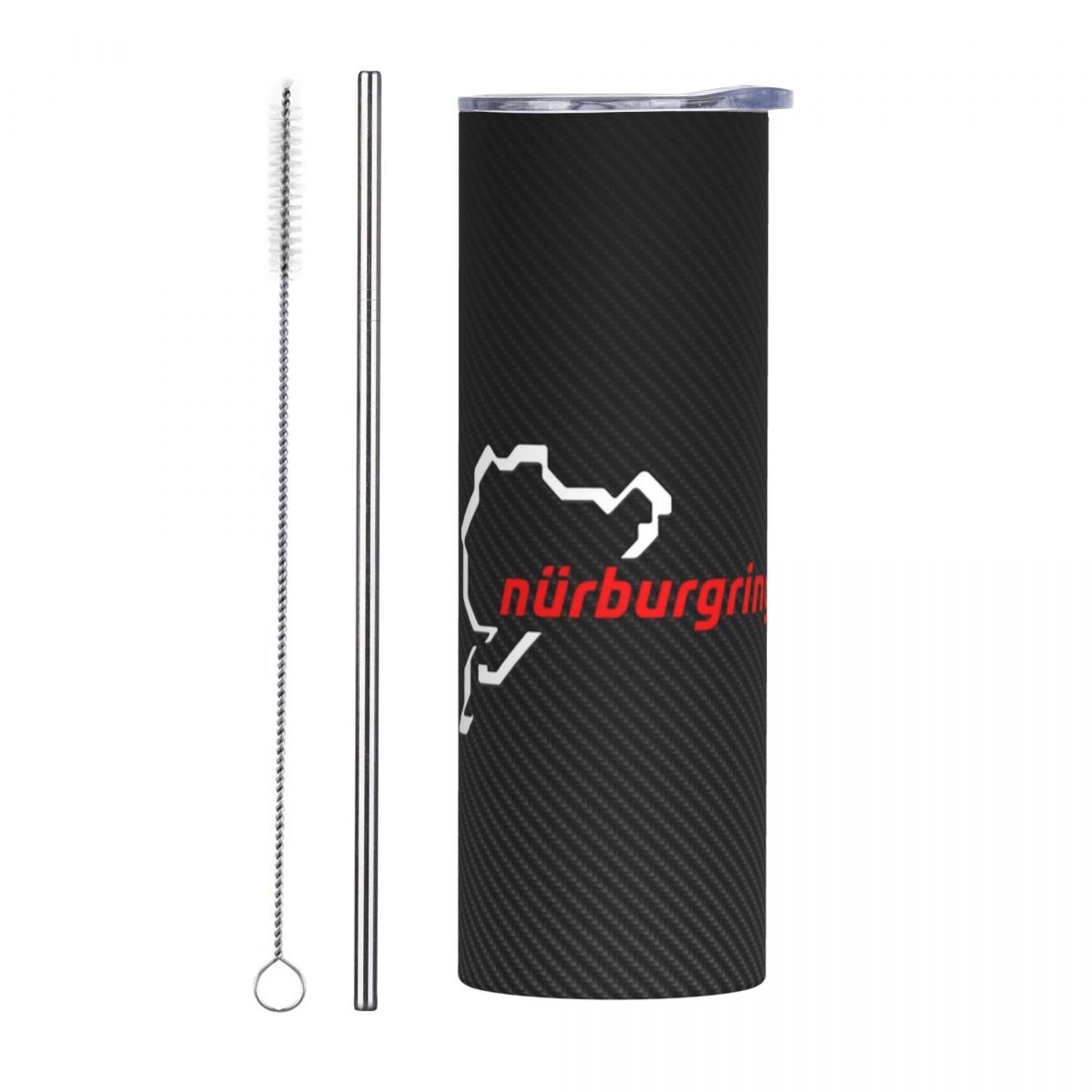 Tumbler 20Oz White - كوب نوربورغرينغ من ألياف الكربون باللونين