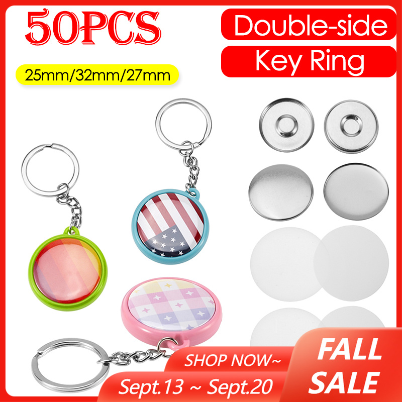 50 قطعة/مجموعة 25 مم 32 مم 37  - مراجعة Button Badge Blank وسعره